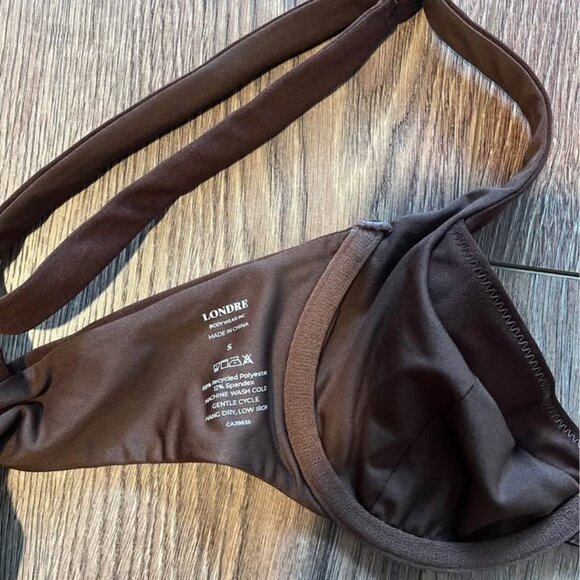 Londre The Amalfi Underwire Tie Back Top- Espresso, size small CA$70 - Picture 4 of 8